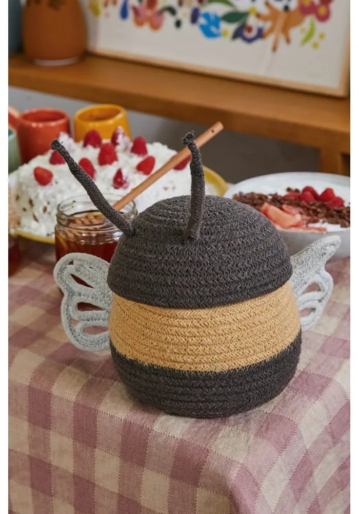 Текстилна детска кошница за играчки ø 15x15 cm Baby Bee – Lorena Canals