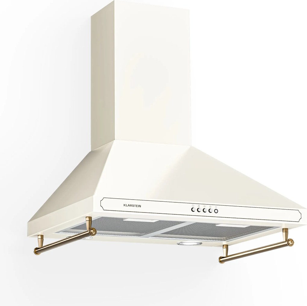 Klarstein Victoria, абсорбатор, 60 см, стенен, 644,5 м³/ч, LED, ретро дизайн, черен