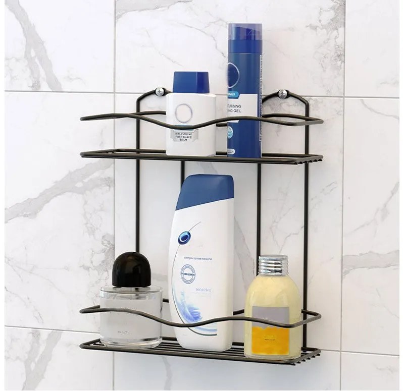 ПОСТАВКА ЗА БАНЯ TEKNO TEL BK-012B 2 нива черно