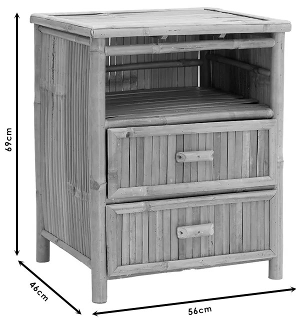 Нощно шкафче Офра 141-000021 бамбук