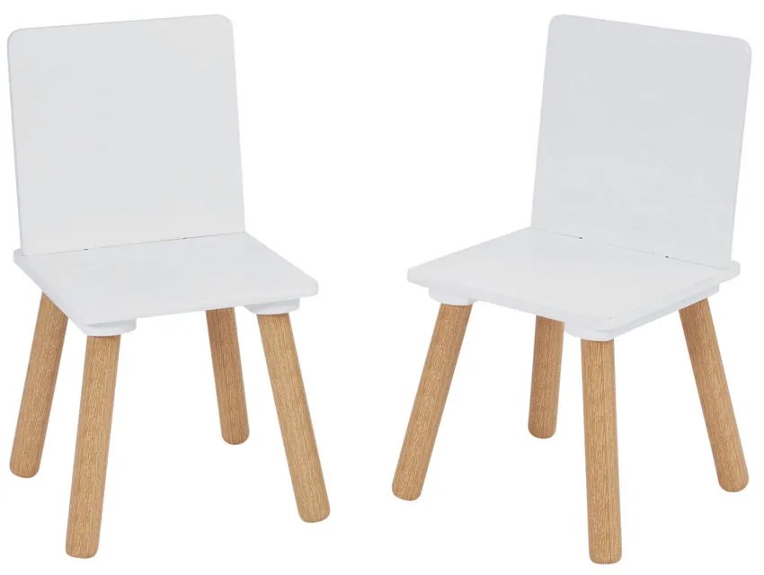 GINGER HOME К-кт дървена маса с 2 столчета WHITE