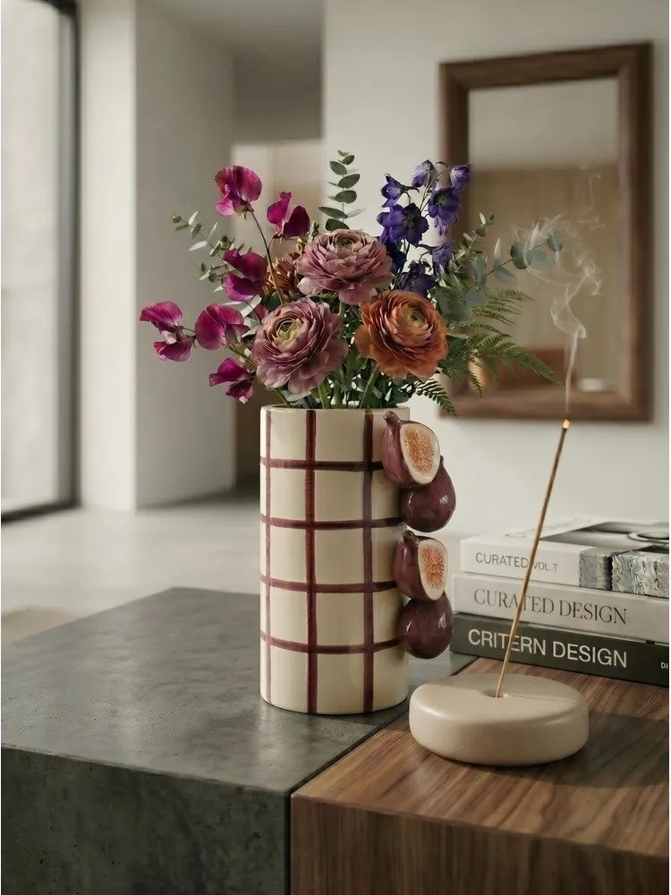 Лилава/кремава керамична ваза (височина 21 cm) Havor – Yes Everyday