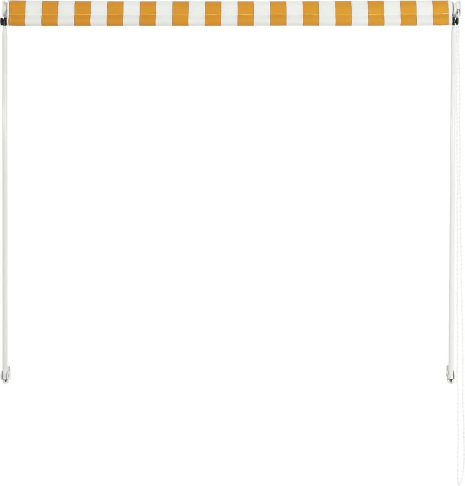 Сенник с падащо рамо, 150x150 см, жълто и бяло