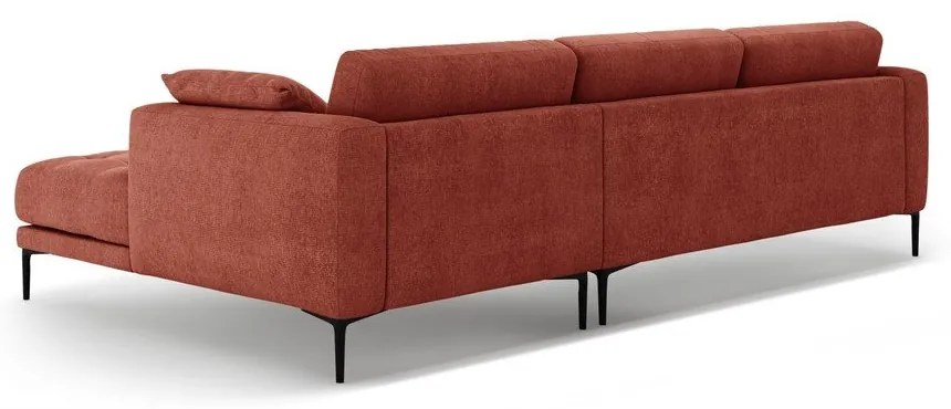 Ъглов диван в тухлен цвят (десен ъгъл) Bemy – Micadoni