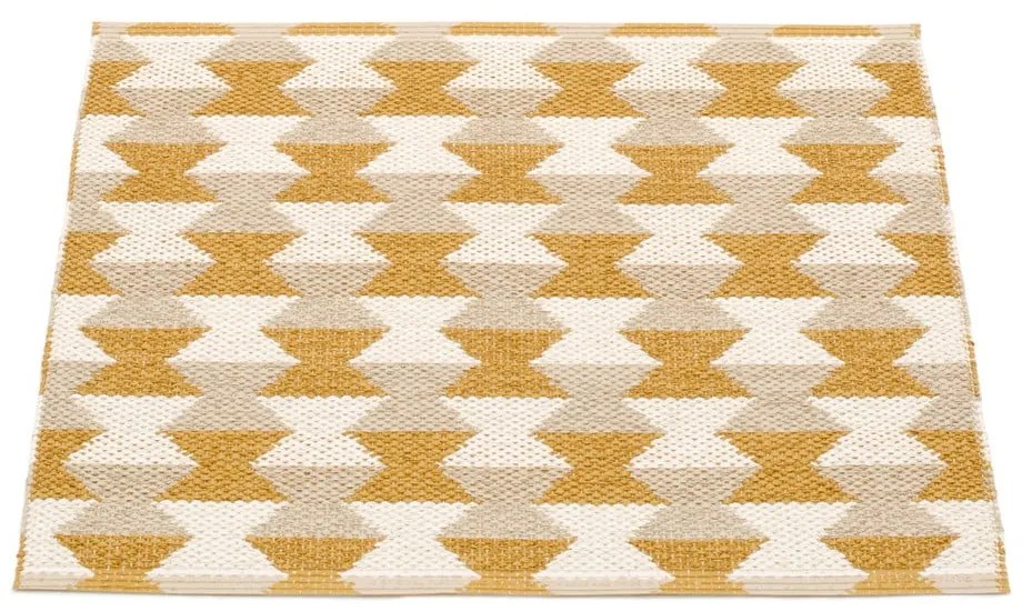 Килим за открито и закрито в цвят жълта охра 60x70 cm Dana Ochre – Pappelina