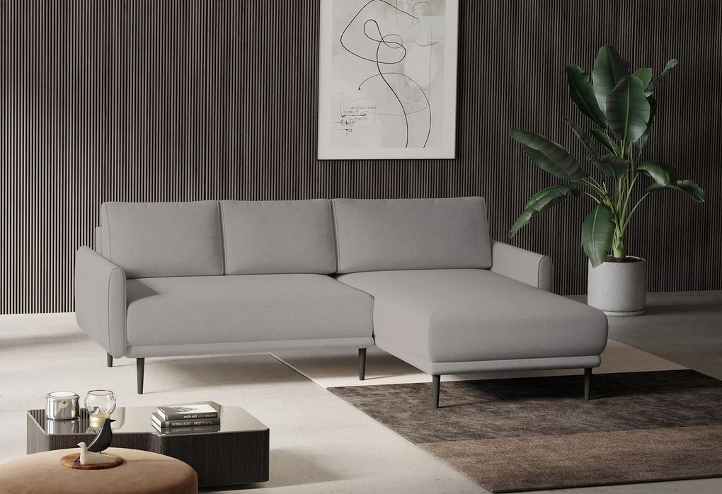 Ъглов диван Солас-екру-десен