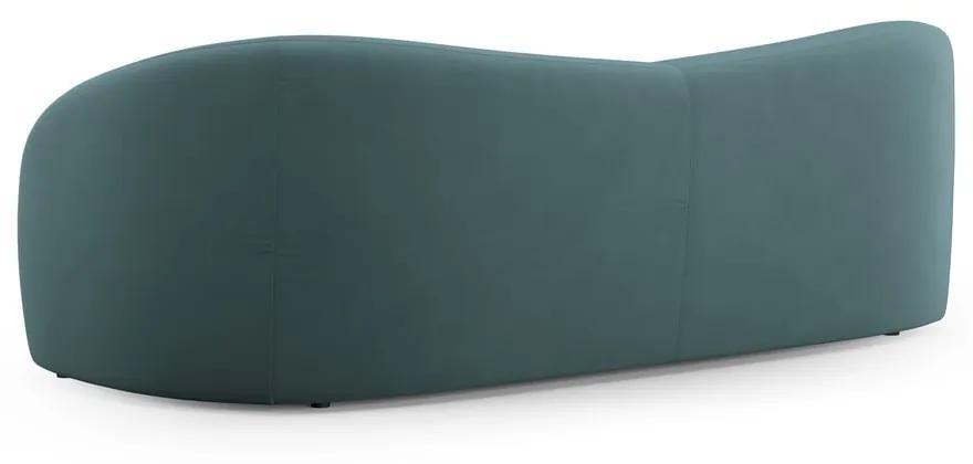 Кадифен диван в петролен цвят 237 cm Santi – Interieurs 86