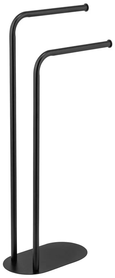 Черна стоманена стойка за кърпи Levante – Wenko