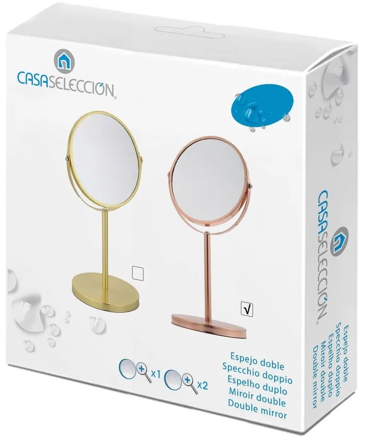 Козметично увеличително огледало (2x) ø 17 cm – Casa Selección