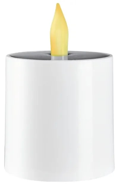 Бяла външна слънчева LED свещ , височина 7,3 см Saul - Star Trading