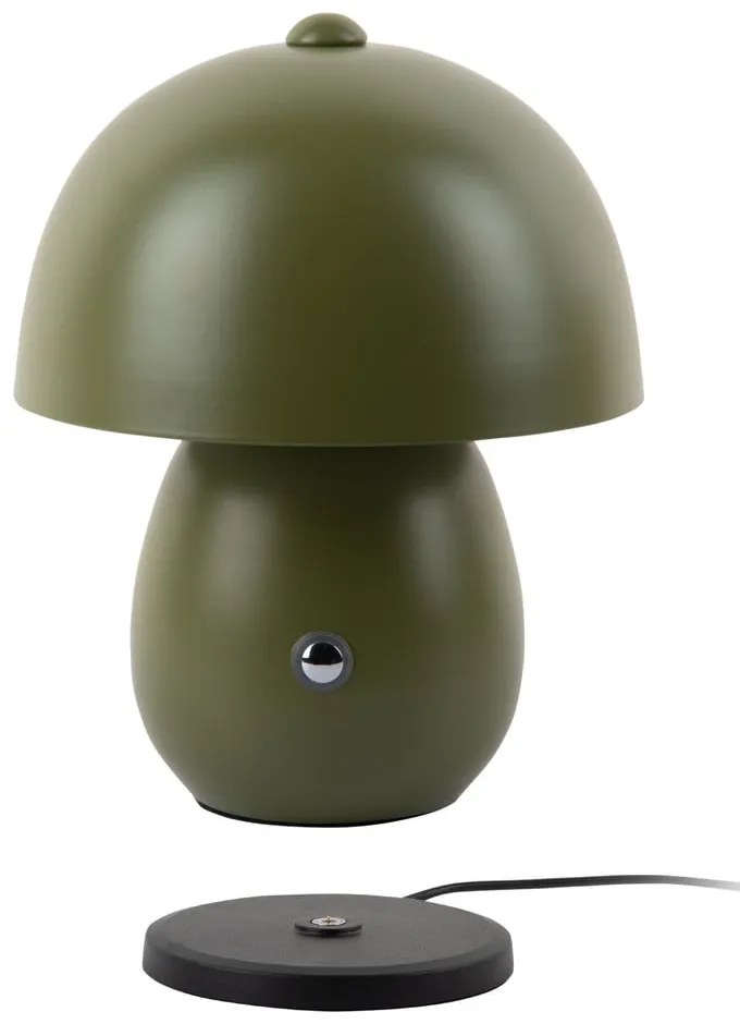 Тъмнозелена LED настолна лампа с метален абажур (височина 18 cm) Mono LED – Leitmotiv