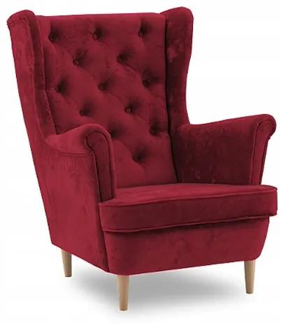 Червен фотьойл в стил GLAMOUR
