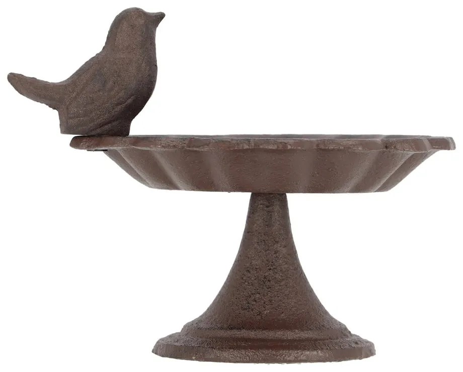 Мини чугунена хранилка за птици с птица на ниска поставка Birdy - Esschert Design