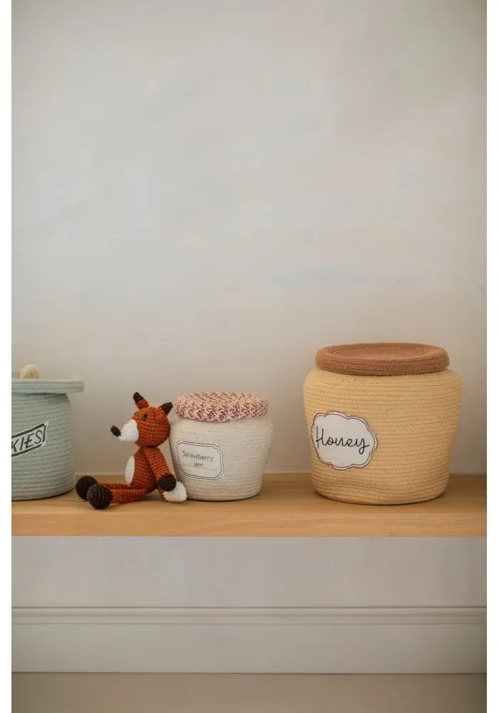Светлокафява текстилна детска кошница за играчки ø 28x27 cm Honey Pot – Lorena Canals