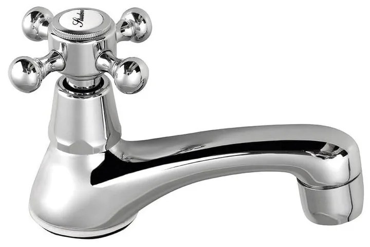 Стоящ вентил за мивка в лъскаво-сребрист цвят Antea – Sapho