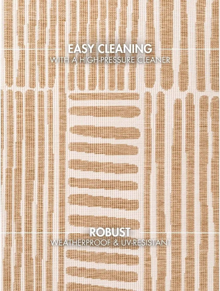 Кремав/в естествен цвят кръгъл килим за открито и закрито ø 160 cm Haringey Bounds – Ted Baker