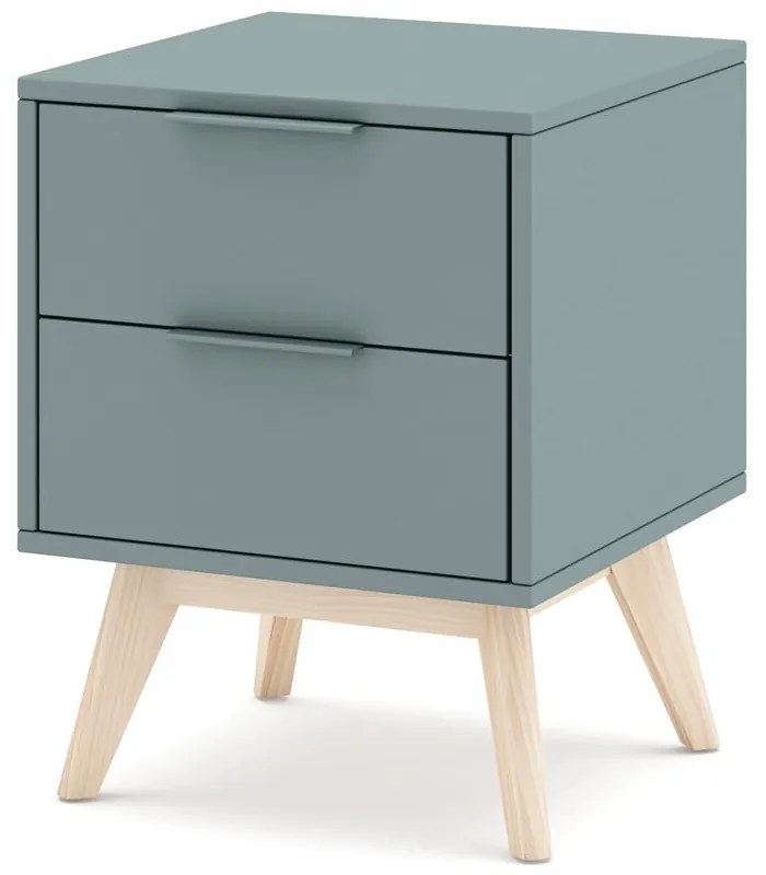 Нощно шкафче сиво-зелено Pisco – Marckeric