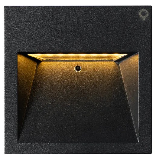 Модерна стенна лампа черна с LED - Gem 2