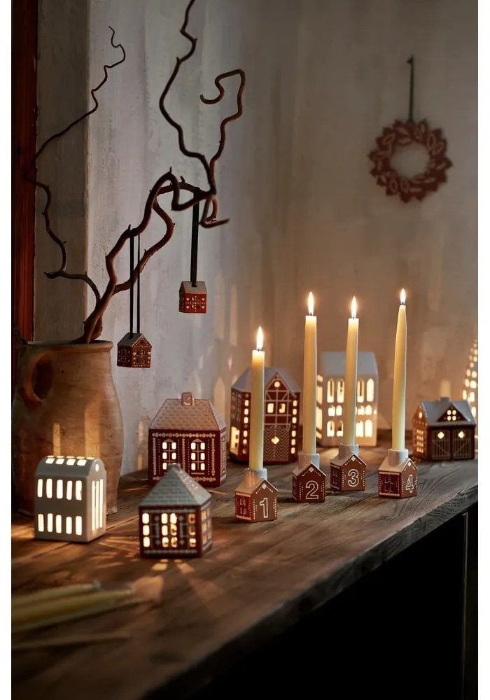 Керамичен адвент свещник Gingerbread – Kähler Design