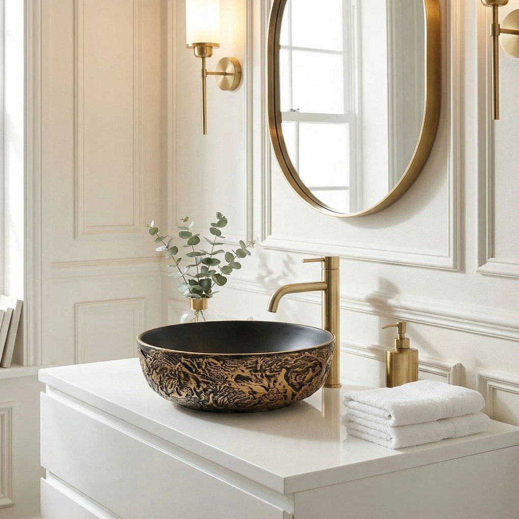 Умивалник за плот Rea Babilon Gold