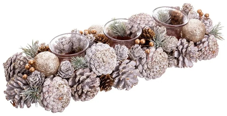 Свещник от пластмаса и стъкло - Casa Selección