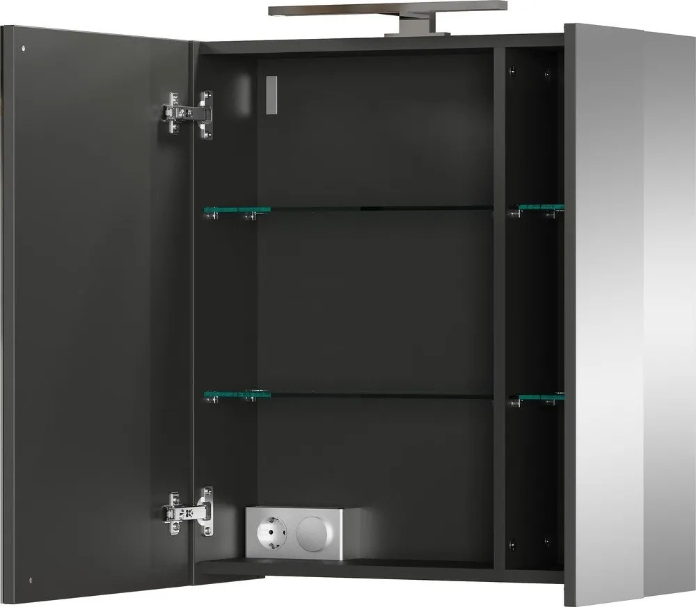 Сив шкаф за баня 60x71 cm – Germania