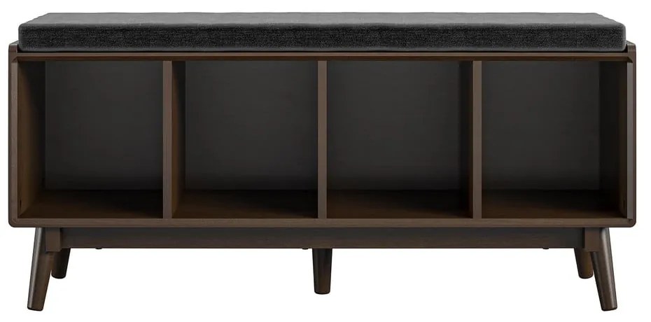 Кафяв шкаф за обувки с пейка Brittany - Novogratz