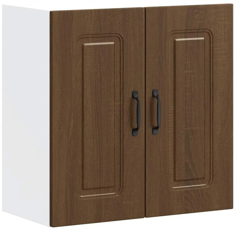 853584 vidaXL Кухненски стенен шкаф, Kalmar, кафяв дъб, инженерно дърво