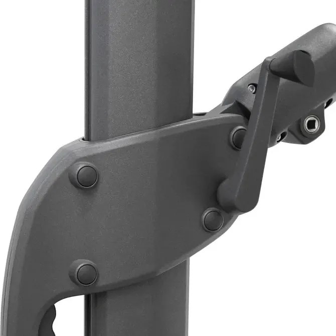 Градински чадър със странична стойка Hesperide Melhia, Накланящ се - Махагон/Лен