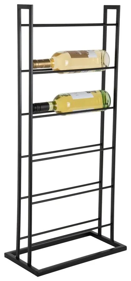 Черен метален стелаж за вино брой бутилки 5 38x84,5x20 cm Single Floor – PT LIVING
