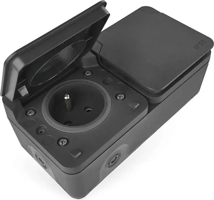 Двойно гнездо за влажна среда IP55