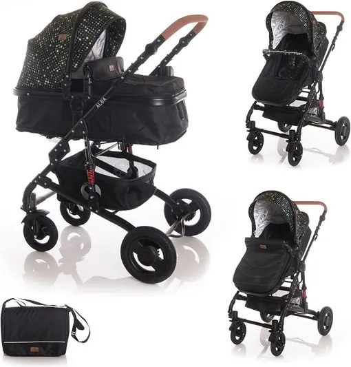 Детска количка ALBA PREMIUM LORELLI - BLACK CIRCLES