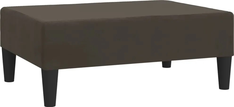 337688 vidaXL Табуретка, тъмносива, 78x56x32 см, кадифе