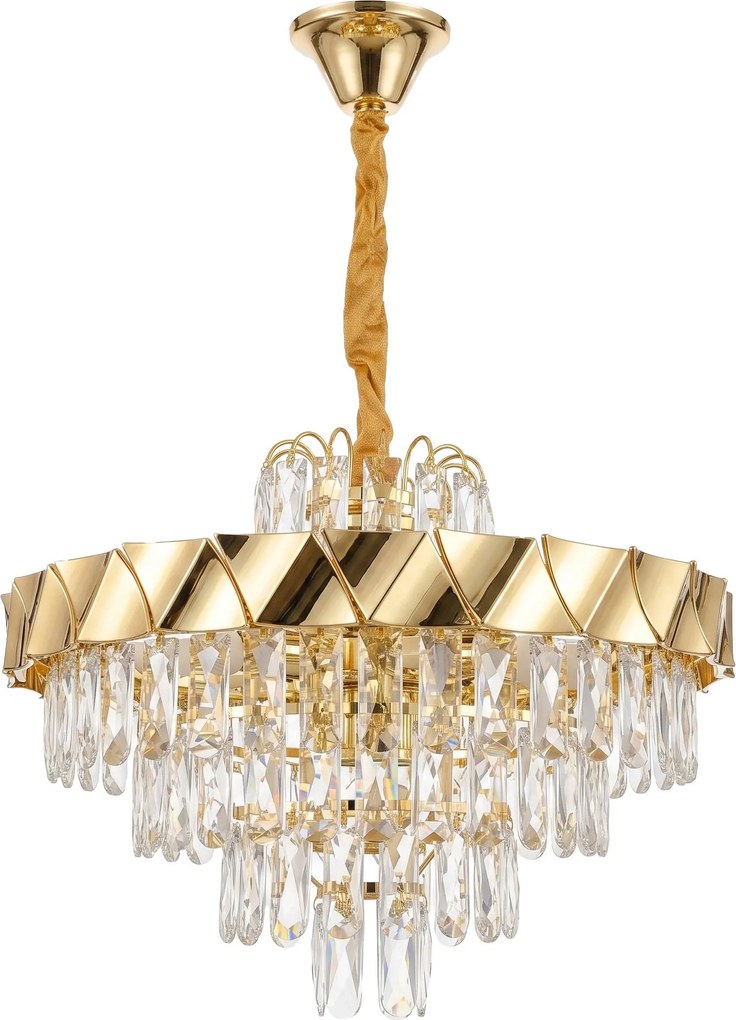 Кристална висяща лампа SWE076-CP 50cm GOLD