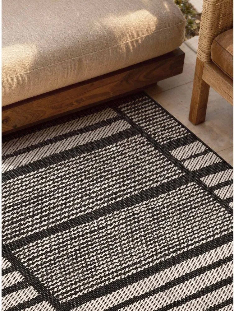 Черен/кремав килим за открито и закрито 200x300 cm Haringey Allington – Ted Baker