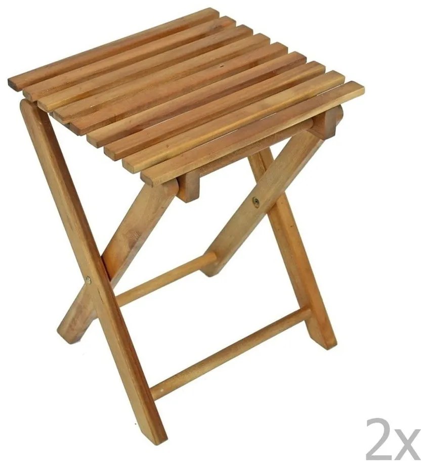 Кафяви градински столове в комплект 2 бр. Tacoma – Garden Pleasure