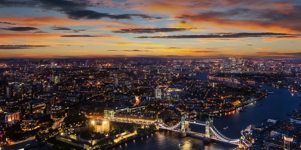 Картина на платно – Въздушен изглед на Tower Bridge