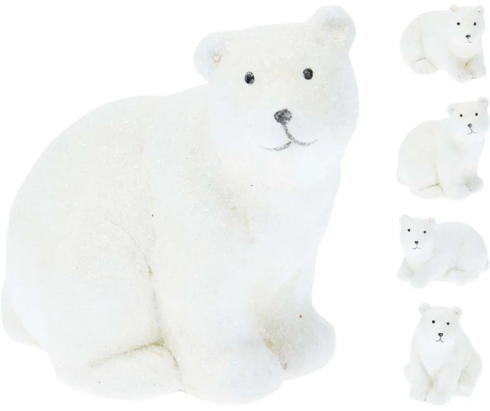 POLAR BEAR КОЛЕДНА ФИГУРА МЕЧЕТА 10 СМ АСОРТИ