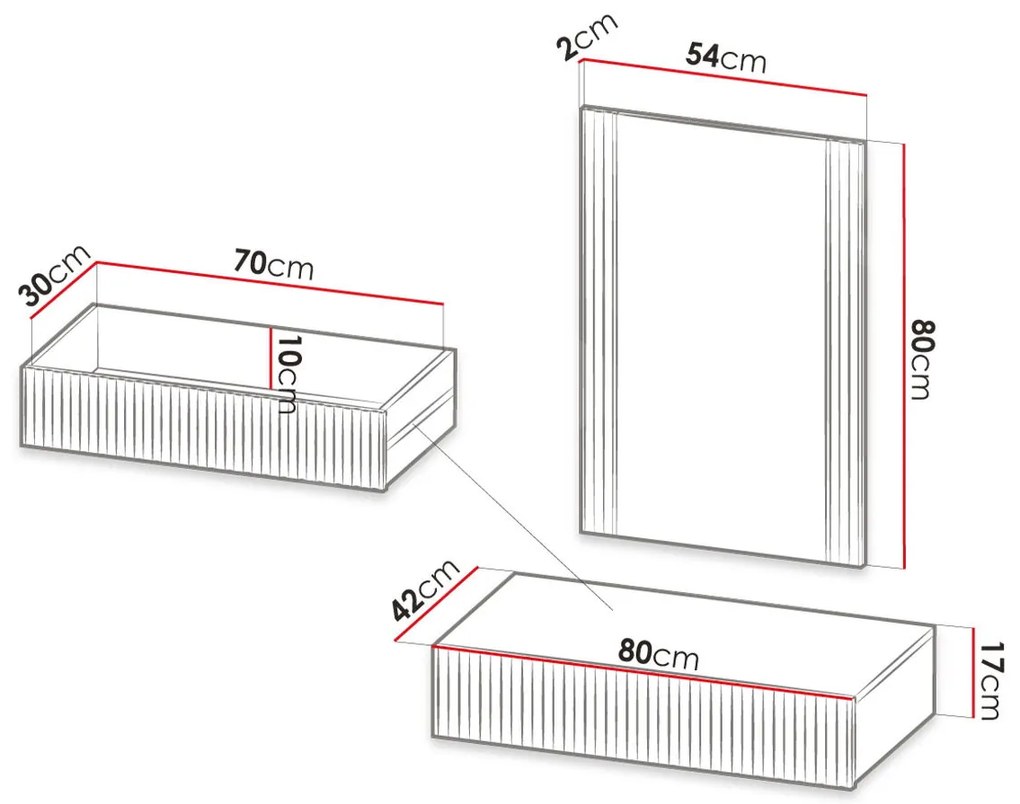 Тоалетна масичка Pafos-Mauro