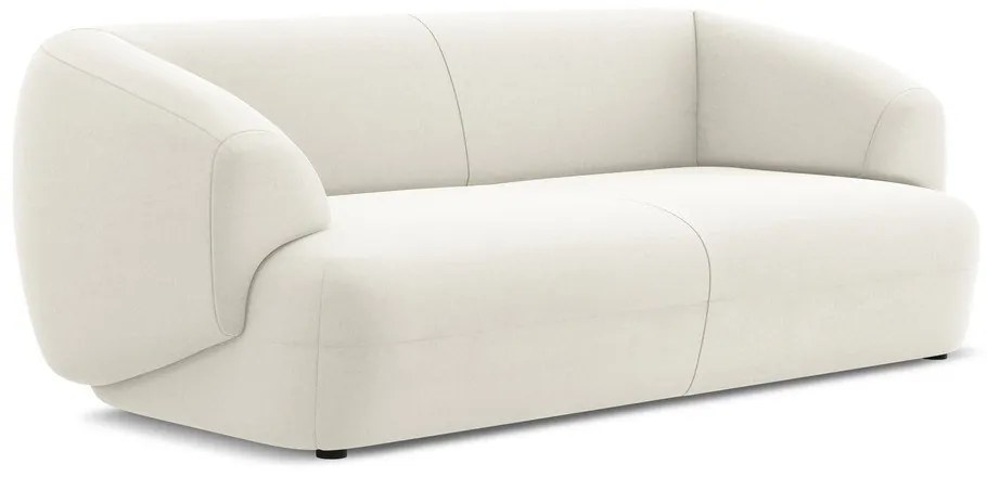 Бял кадифен диван 212 cm Moana – Makamii