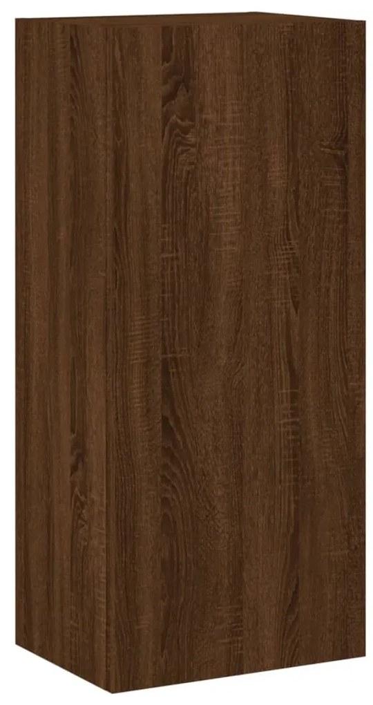 836930 vidaXL ТB стенен шкаф, кафяв дъб, 40,5x30x90 см, инженерно дърво