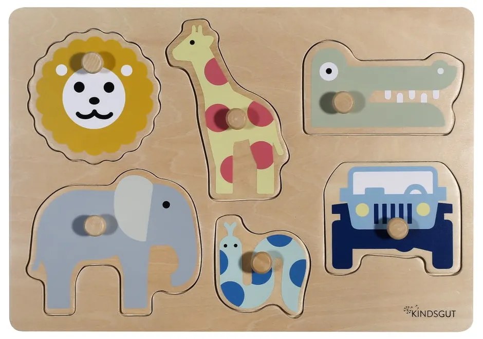 Дървен пъзел (брой части 6) Safari – Kindsgut