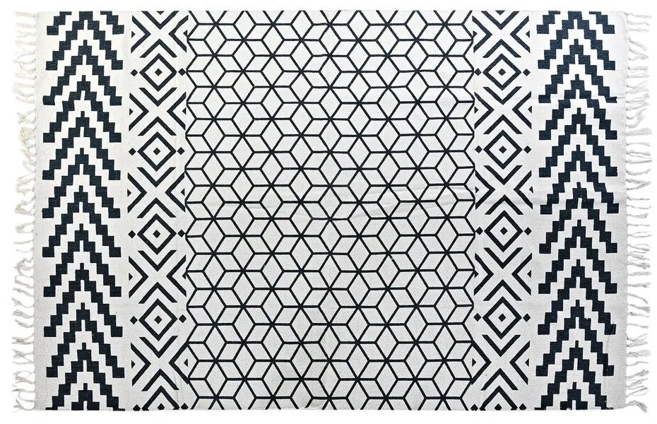 Килим DKD Home Decor Сив Бял (160 x 230 x 1 cm)