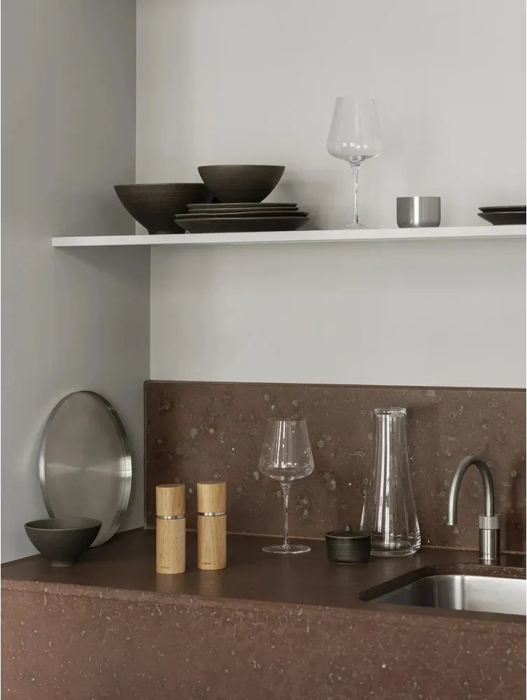 Тъмнокафява керамична купа ø 17 cm KUMI - Blomus