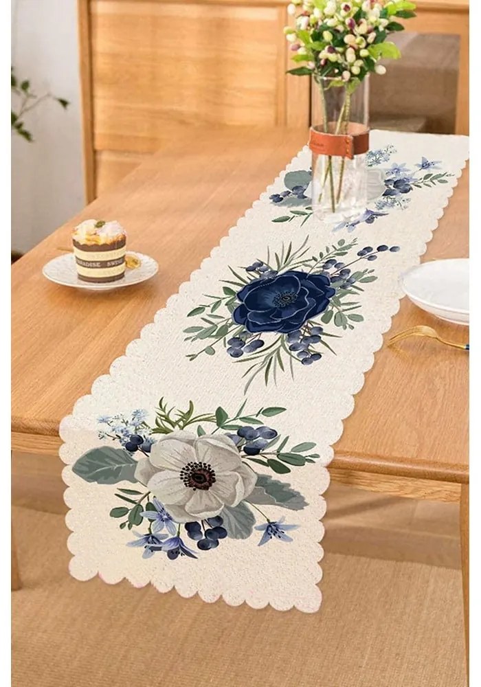 Покривка 40x130 cm Blue Rose – Minimalist Cushion Covers