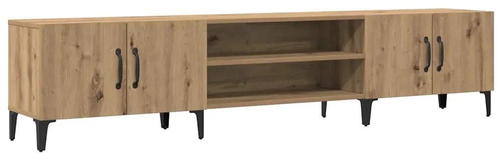 857144 vidaXL ТВ шкаф, дъб артизан, 180x31,5x40 см, инженерно дърво