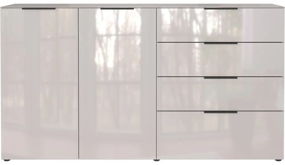 Кремав нисък скрин 184x102 cm Oakland – Germania