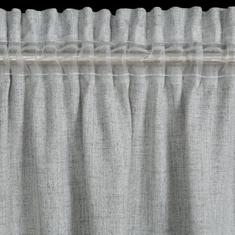 Сива декоративна завеса с фин гланц Ширина: 140 см | Дължина: 280 см