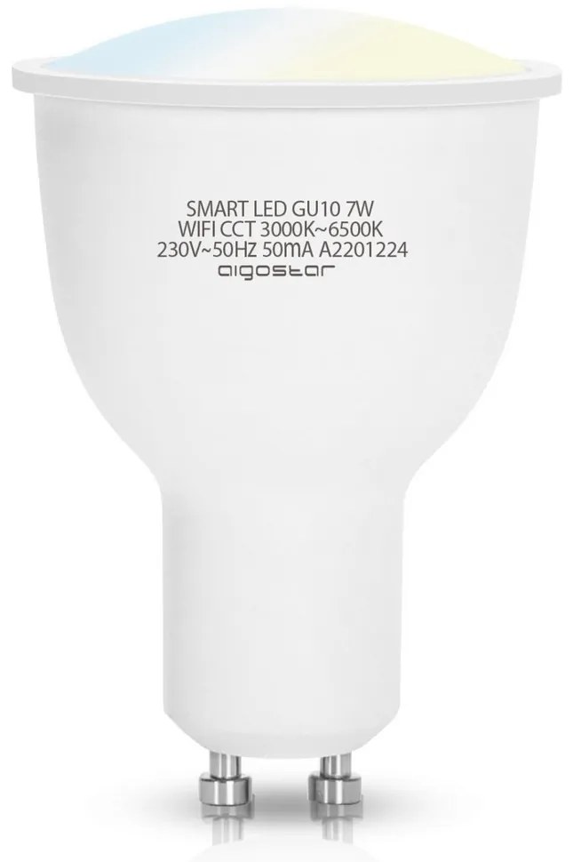 LED Димируема крушка GU10/7W/230V 3000-6500K Wi-Fi - Aigostar