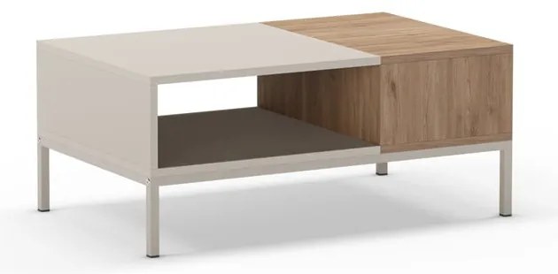 Кремава масичка за кафе 56x90 cm Cailin – Marckeric